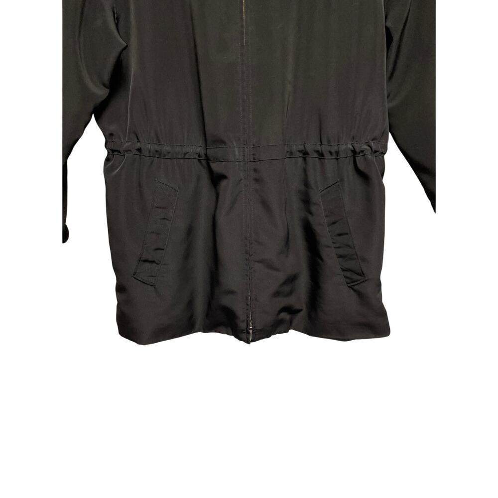 Jones New York Black And Tan Lightweight Women's Rain Coat Jacket - Size XL - Picture 5 of 12